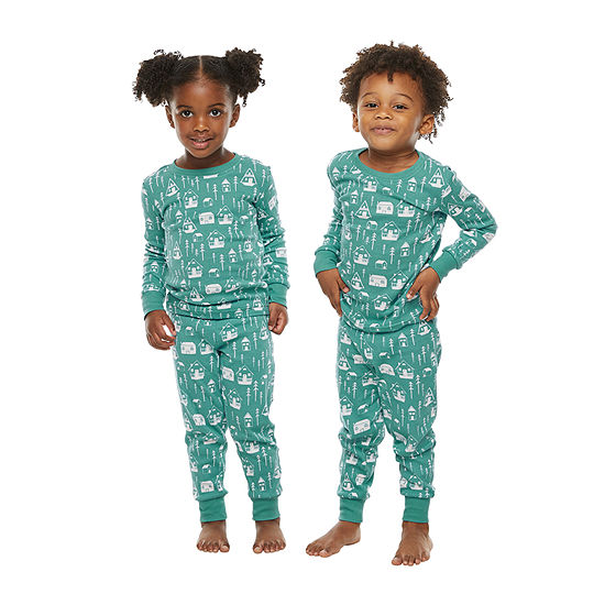 North Pole Trading Co. Nordic Village Toddler Unisex 2-pc. Christmas Pajama Set