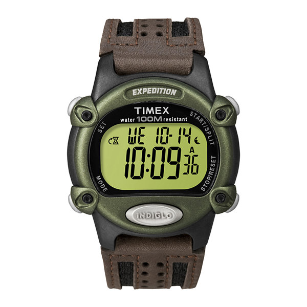 Timex® Expedition® Mens Brown Leather Strap Chronograph Watch Timex® Expedition® Mens Brown Leather Strap Chronograph Watch