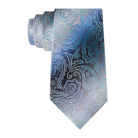Van Heusen Paisley Tie, One Size , Blue