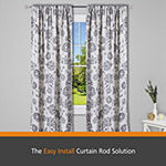 Kenney® Fast Fit™ Easy Install Lillian Curtain Rod