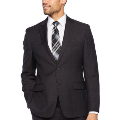 slim fit stretch plaid suit separate collectio
