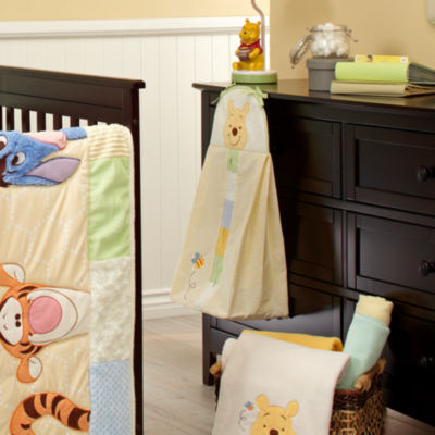 peeking pooh crib set