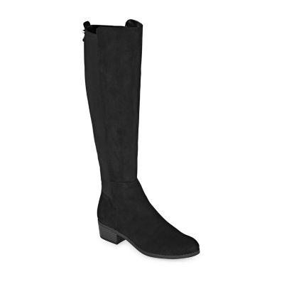 black riding boots with heel