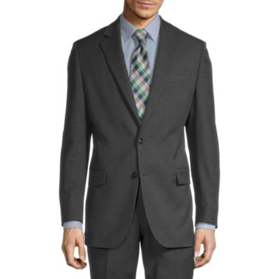 Stafford Super Mens Stretch Classic Fit Suit Jacket, Color Gray Stria