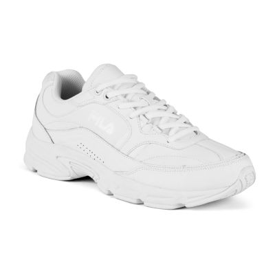 fila slip resistant shoes white