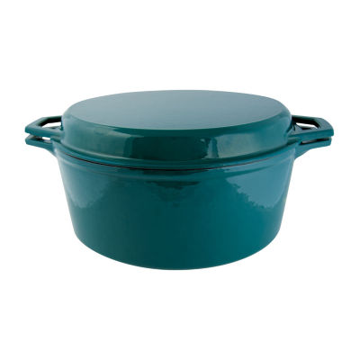 Taste of Home 7-qt. Enameled Cast Iron Dutch Oven with Grill Lid