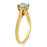 Ever Star Womens 3/4 CT. T.W. Lab Grown White Diamond 10K Gold Round Solitaire Engagement Ring
