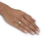 DiamonaArt Womens 2 CT. T.W. White Cubic Zirconia 10K Gold Round Bridal Set