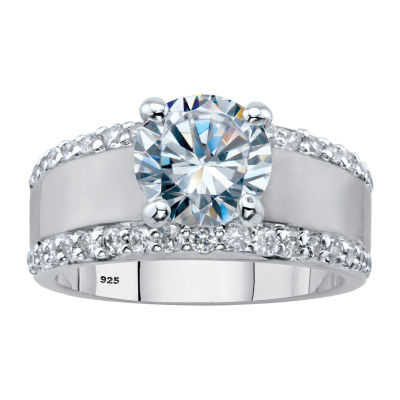 DiamonArt Womens 3 1/4 CT. T.W. White Cubic Zirconia Platinum Over