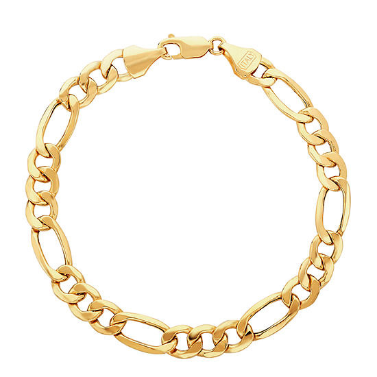 10K Gold 9 Inch Hollow Figaro Chain Bracelet - JCPenney