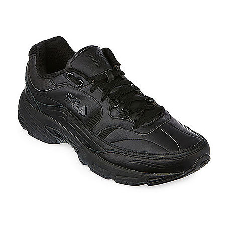 Fila Memory Workshift Mens Slip-Resistant Work Shoes, 10 1/2 Extra Wide, Black