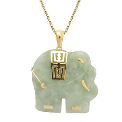 jade elephant necklace