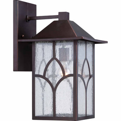 Filament Design 1-Light Claret Bronze Glass Outdoor Wall Sconce - JCPenney