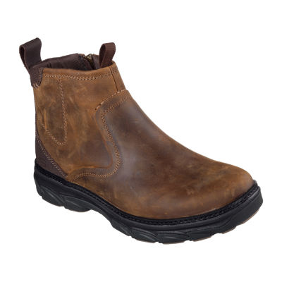 skechers dark brown boots