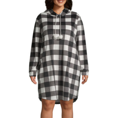 long sleeve fleece nightdress