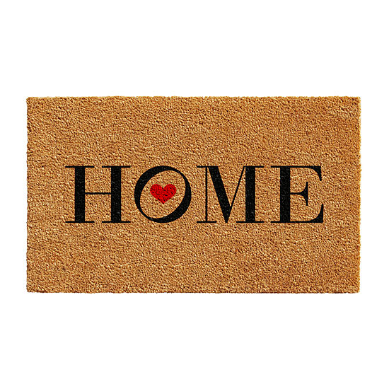 Calloway Mills Heart Home Outdoor Rectangular Doormat