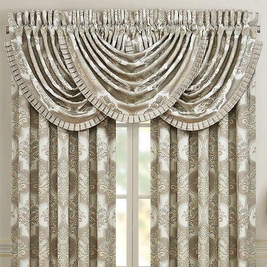 Queen Street Clermont Rod Pocket Waterfall Valance
