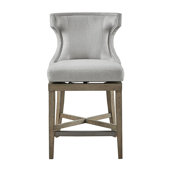 Madison Park Fillmore Dining Room Collection Counter Height Upholstered Swivel Bar Stool