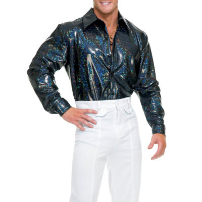 Night Lights Disco Shirt Mens Costume