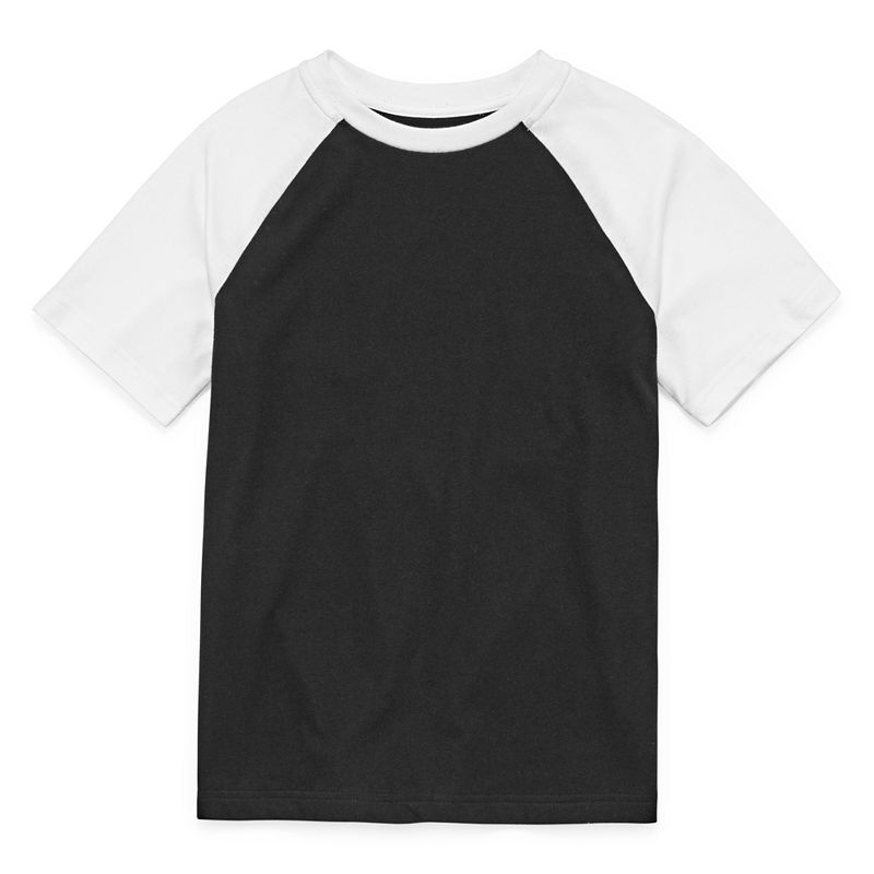 Arizona Boys Crew Neck Short Sleeve T-Shirt, Size Medium (10-12), White