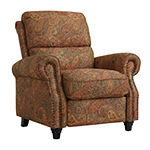 Anna Push Back Roll-Arm Recliner in Paisley Print