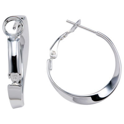 Hoop Earrings Sterling Silver JCPenney