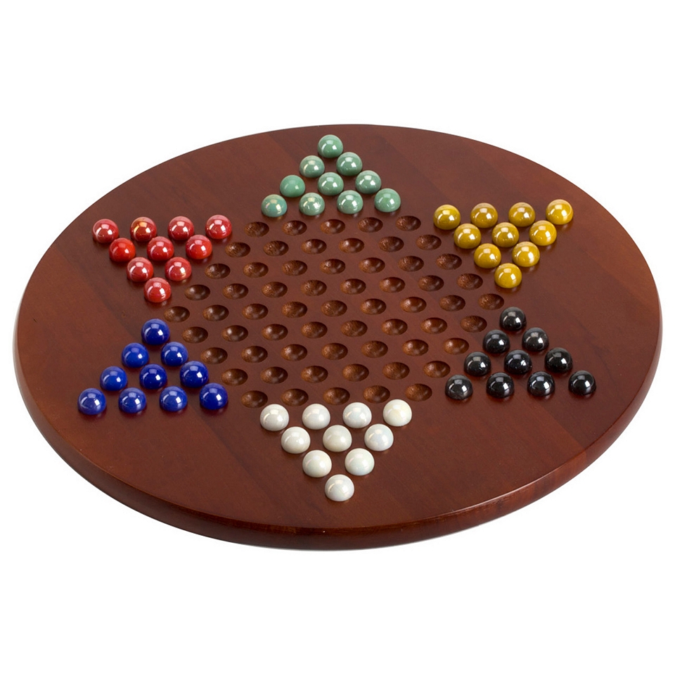 Jumbo Chinese Checkers with Marbles