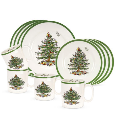 Spode® Christmas Tree 12-pc. Dinnerware and Mug Set, Color: Multi ...