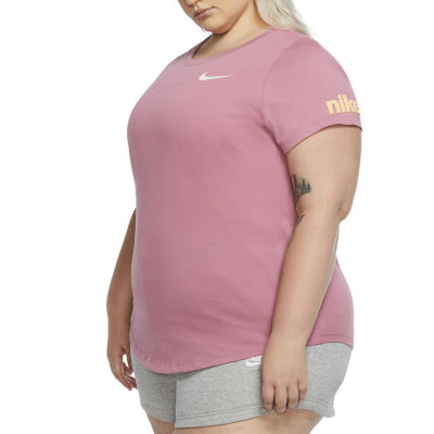 plus size red nike shirt