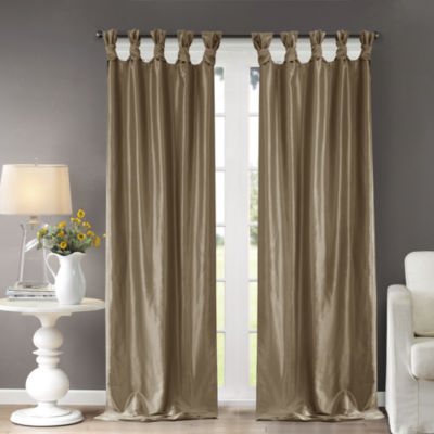 Madison Park Natalie Twisted Tab Top Lined Curtain Panel Jcpenney