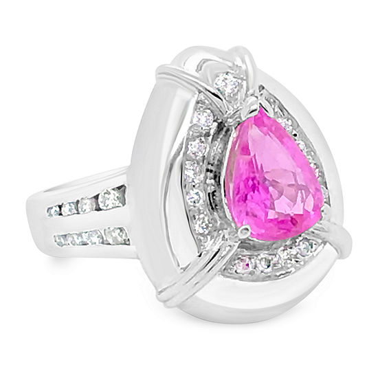 Le Vian Grand Sample Sale™ Ring featuring Bubble Gum Pink Sapphire™ Vanilla Diamonds® set in 18K Vanilla Gold®