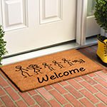 Calloway Mills Stick Family Rectangular Outdoor Doormat