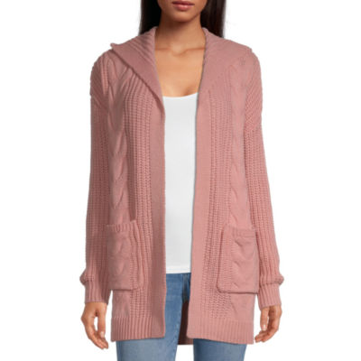dusty pink long cardigan