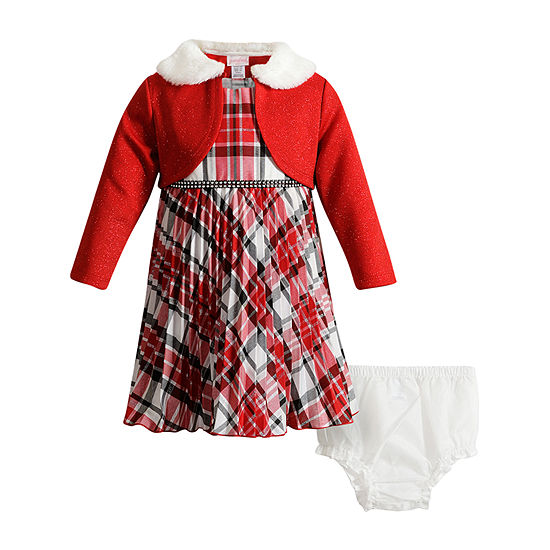 Youngland Baby Girls 3-pc. Sleeveless A-Line Dress