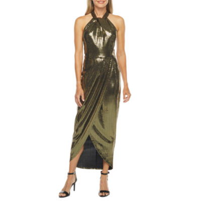 black gold metallic dress