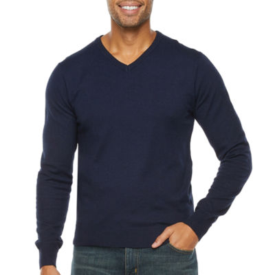 Stafford V Neck Long Sleeve Pullover Sweater