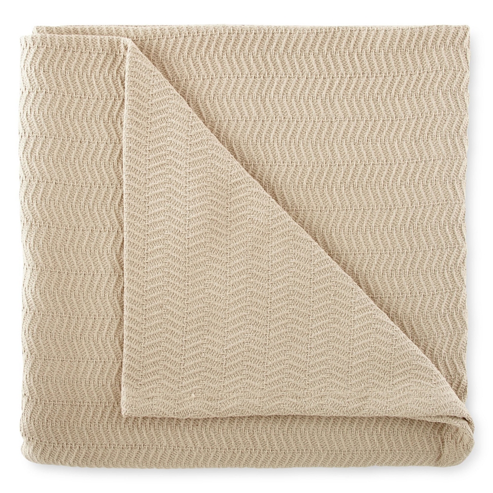 ROYAL VELVET Egyptian Cotton Blanket, Flax