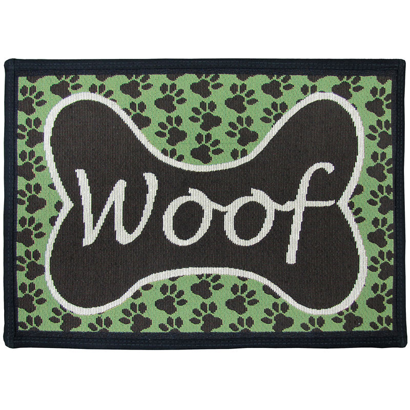 UPC 081675418819 product image for PB Paws by Park B. Smith Woof Tapestry Pet Mat | upcitemdb.com