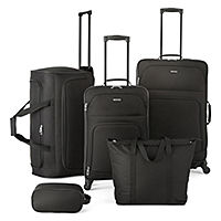 5-Pieces Protocol Simmons Luggage Set (Black)