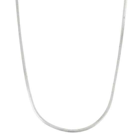 Made in Italy Sterling Silver 22 Inch Solid Snake Chain Necklace
