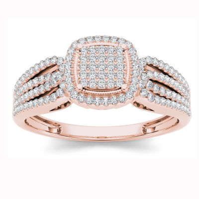 Womens 1/5 CT. T.W. Round White Diamond 10K Gold Engagement Ring JCPenney