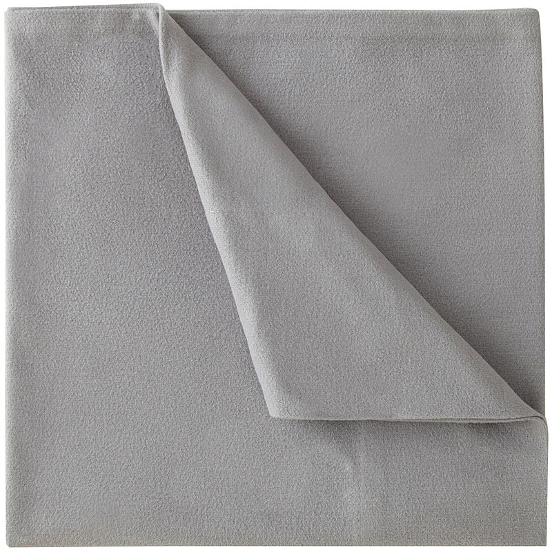 Micro Flannel Solid Sheet Set, Twin, Gray