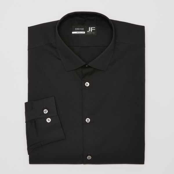 J. Ferrar Ultra Comfort Mens Regular Fit Stretch Fabric Wrinkle Free Long Sleeve Dress Shirt