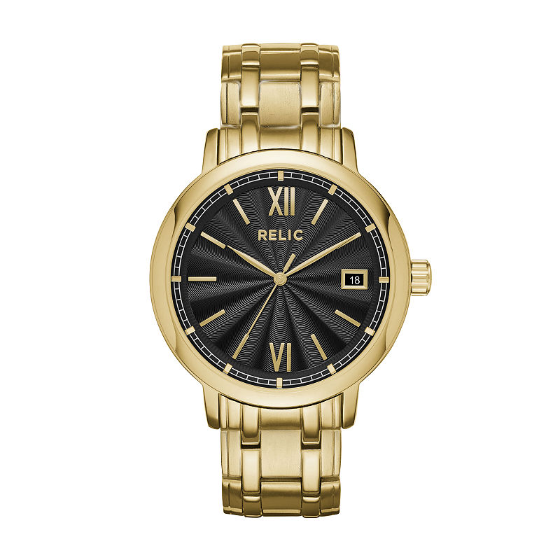Relic Mens Gold Tone Bracelet Watch-Zr77289 | buystore123.com
