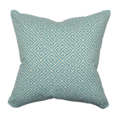 Blue and White Greek Key Throw Pillow - JCPenney