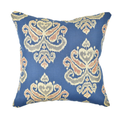 Blue Earth Tone Damask Throw Pillow - JCPenney