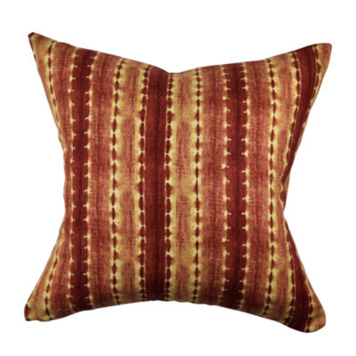 Red Textured Stripe Designer Throw Pillow - JCPenney
