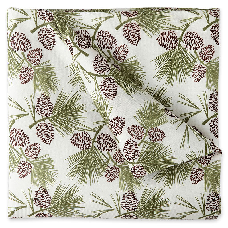 Micro Flannel Print Sheet Set, Queen, Brown