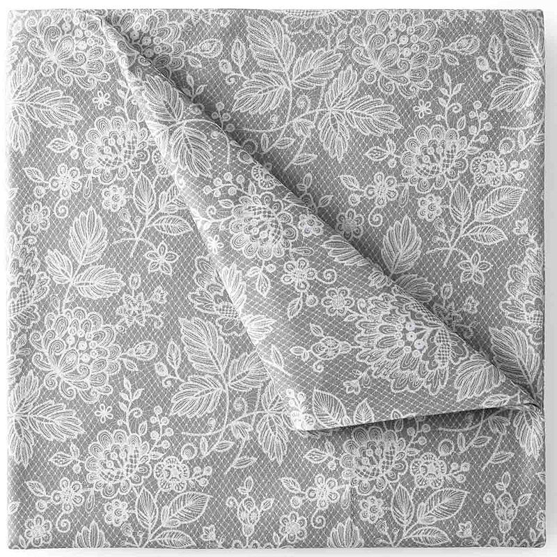 Micro Flannel Print Sheet Set, King, Gray