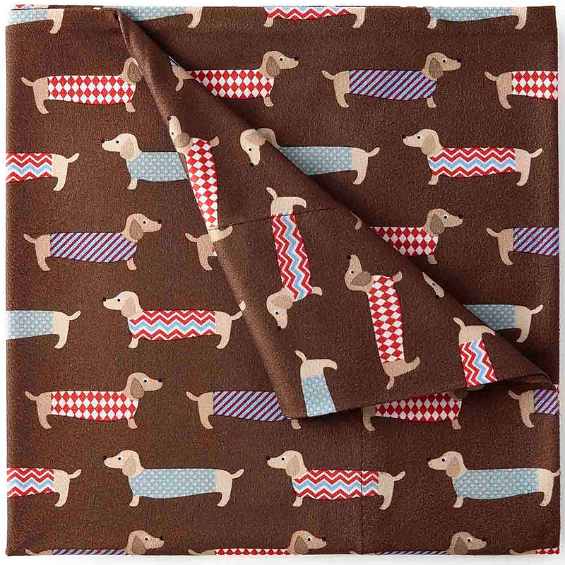 Micro Flannel Print Sheet Set, Twin
